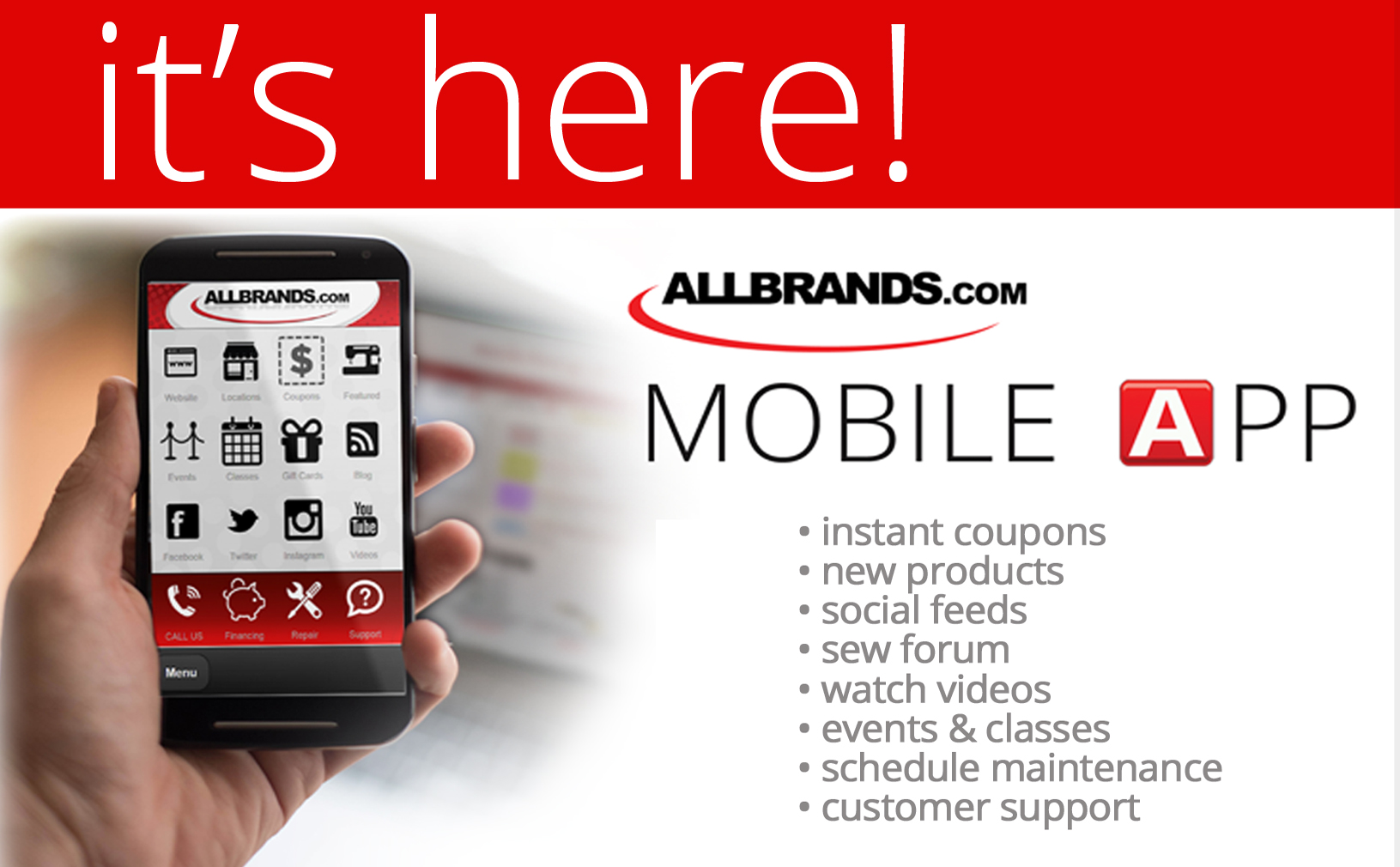 Allbrands 2Go Mobile App